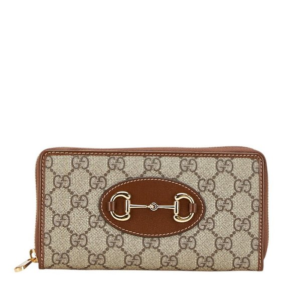 GUCCI Brown Leather Horsebit Wallet - Picture 1 of 10